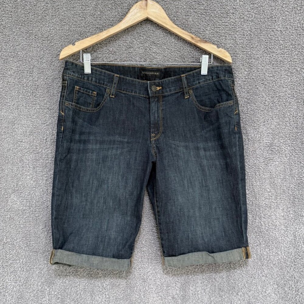 Banana Republic Jorts Jean Shorts Lightweight 11.5" Bermuda Shorts